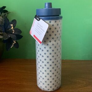 NWT Crane USA Sport Squeeze Bottle 30oz White Stars